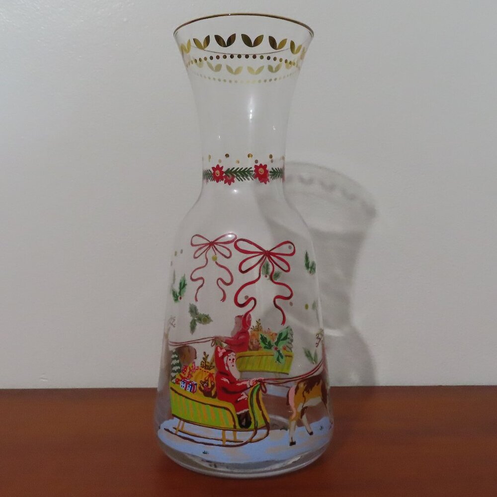Anthropologie x Nathalie Lete Santa Sleigh Christmas Carafe